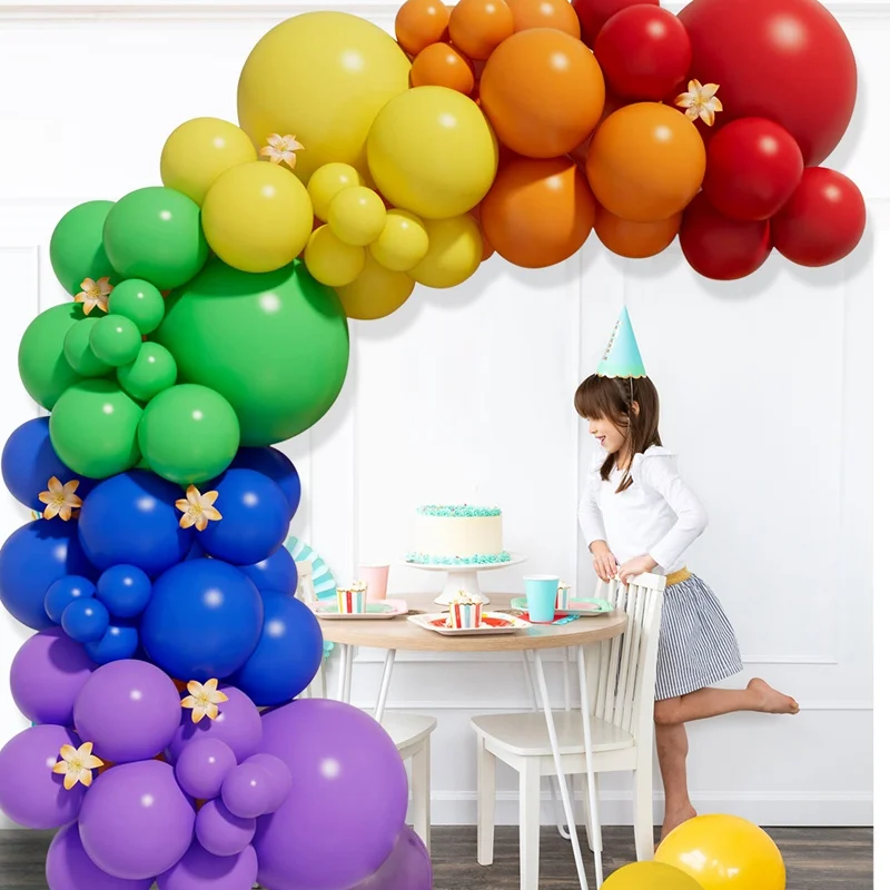 

Rainbow Macaron Birthday Balloon Garland Arch Kit Latex Balloons Globos Birthday Party Wedding Baby Shower Unicorn Party Decor