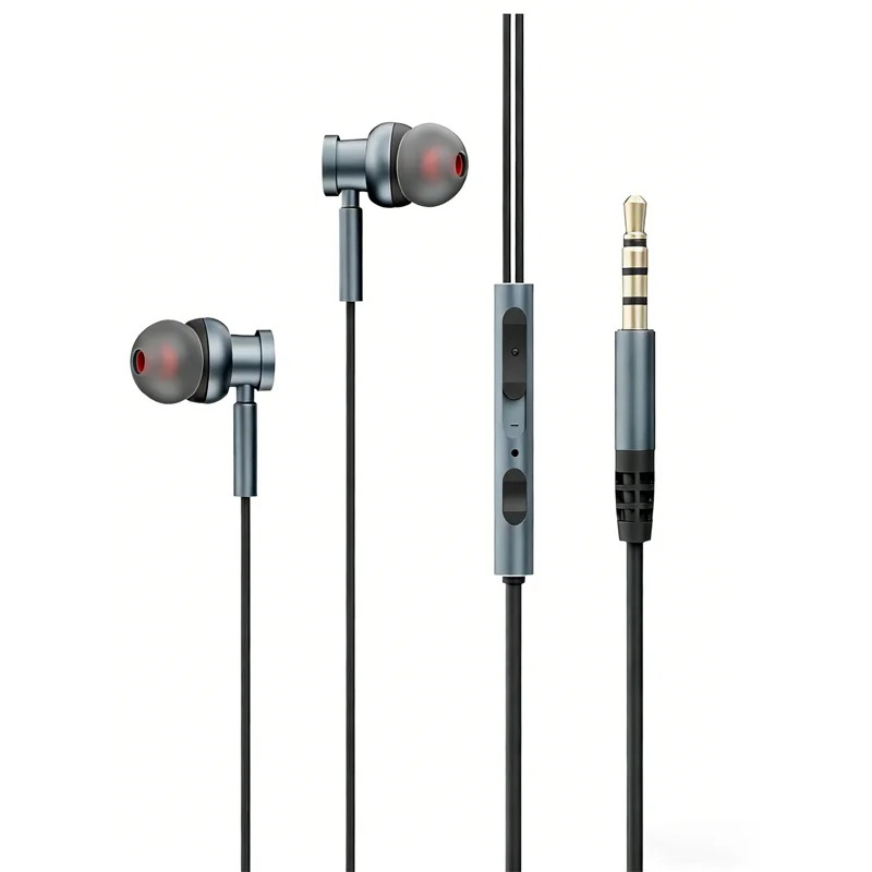 Audífonos con Cable Acer, Audio HD con Bajos Potentes, Audífonos Intrauditivos Ligeros de Aluminio con Cable, Compatibles con Android, Teléfonos y Computadoras Portátiles