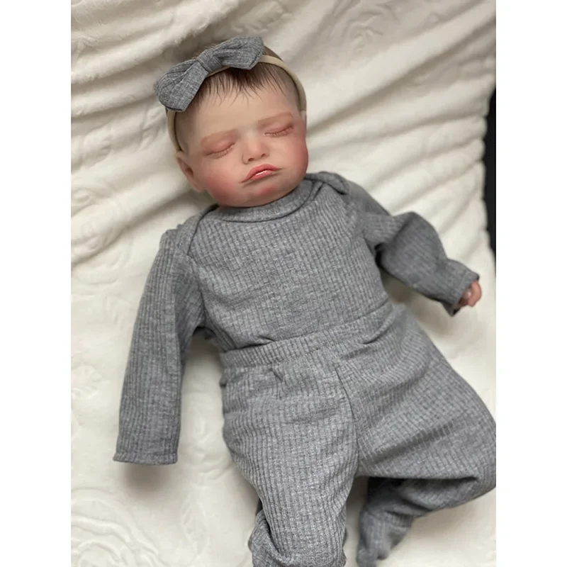 45cm Newborn Baby Size Already Finished Reborn Baby Doll Rosalie 3D Skin Hand Detailed Painted Skin Visible Veins