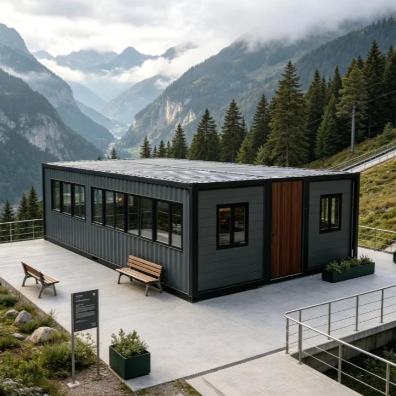 Efficient Container House 20/30/40ft Expandable Folding Modular Home 3 Bed 1 Bath Kitchen Balcony Waterproof Steel