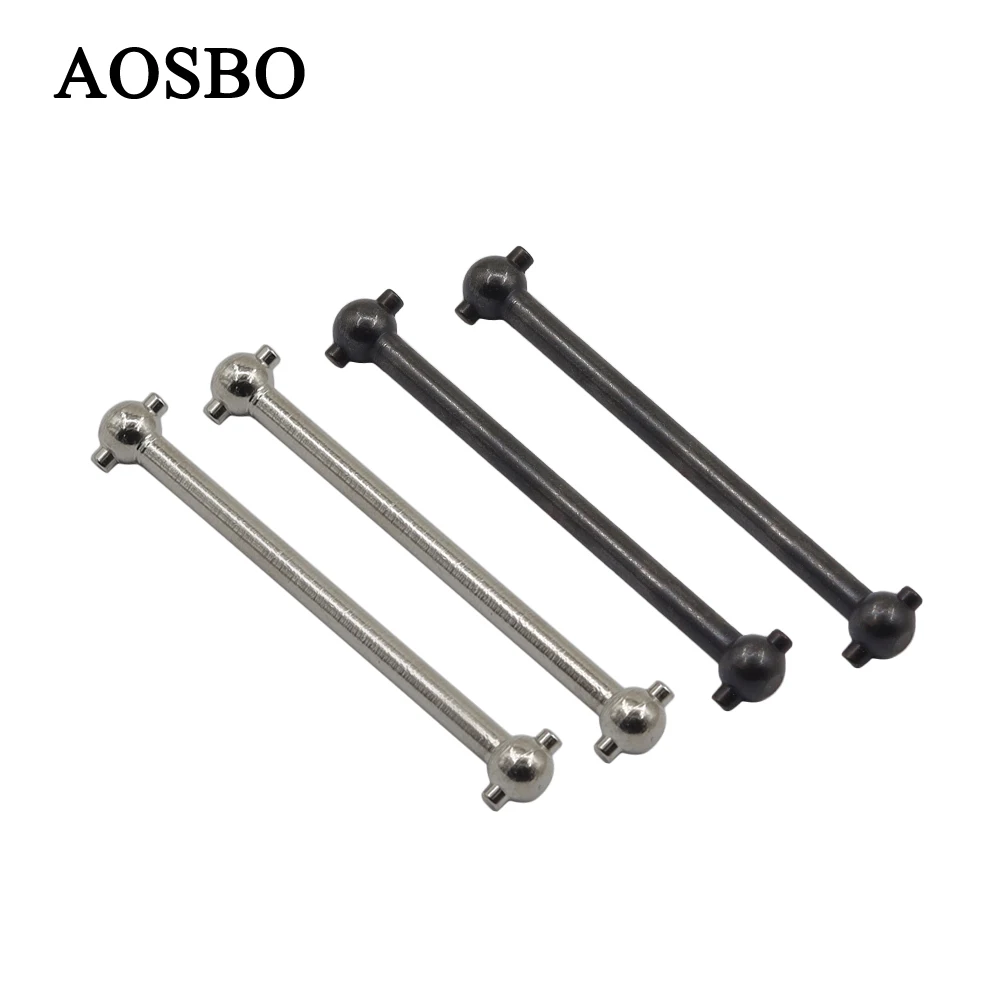 4Pcs Stainless Steel Dogbone 51MM for WLtoys A979 A949 A959 A969 K929 Himoto E18 Spino HSP 1:18 RC Car Upgrade Parts