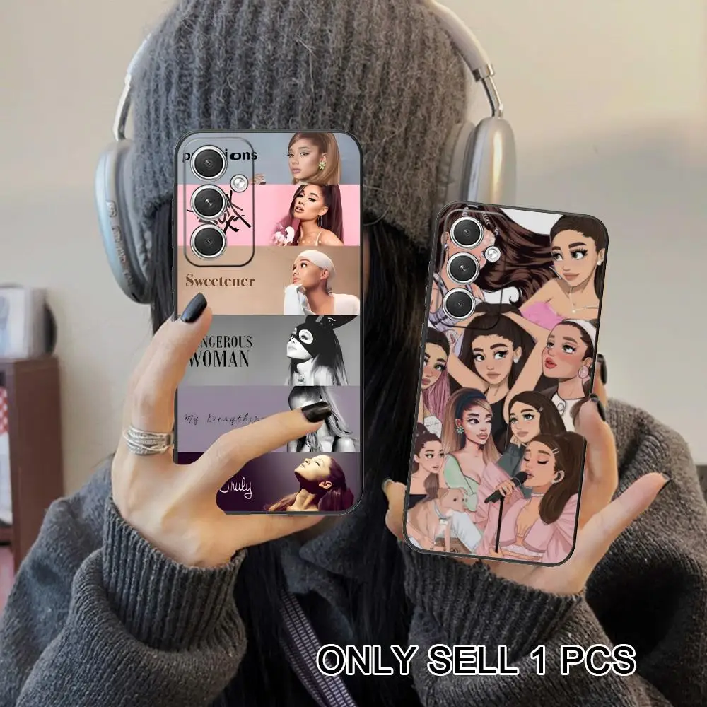Ariana Grande Matte TPU Mobile Phone Case for Samsung Galaxy S26 S25 S24 S23 S22 S21 S20 Note20 Plus FE Ultra Colorful Cover