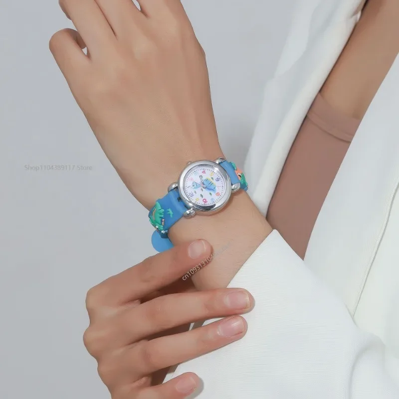 Moda Bambini Studenti Orologi Semplice cartone animato Modello di dinosauro Orologio sportivo Bambini Ragazzi Ragazze Regali ساعات Reloj 