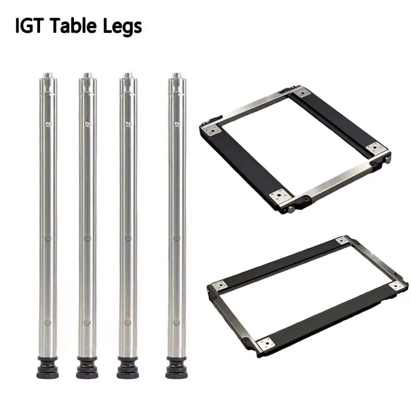 Camping IGT Table Legs Combination Picnic Table Legs Stainless Steel Three-Gear Telescopic Table Legs Outdoor igt