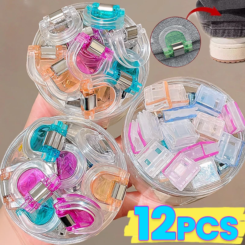 

2-12 шт. зажимы для одежды для сокращения ног брюк, невидимая фиксация, отсутствие шитья, устройство со скрытым краем, многофункциональный зажим для держателя страниц