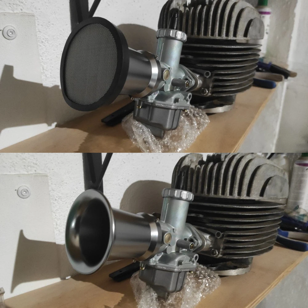 Alconstar 55mm Motorcycle Motocross Carburetor Air Filter Cup Horn Cup Wind Cup for Keihi PWK 32mm 34mm Competitive Moto ATV