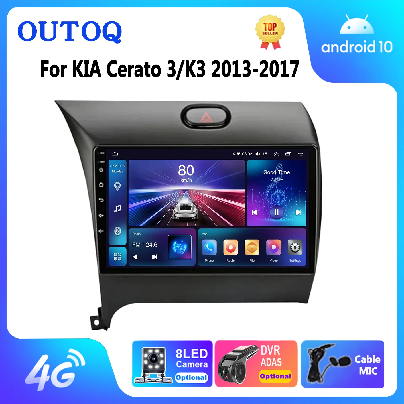 

Android Car Radio Carplay for Kia K3 Cerato 3 Forte 2013-2017 Stereo Multimedia Video Player Navigation GPS 2 Din Dvd