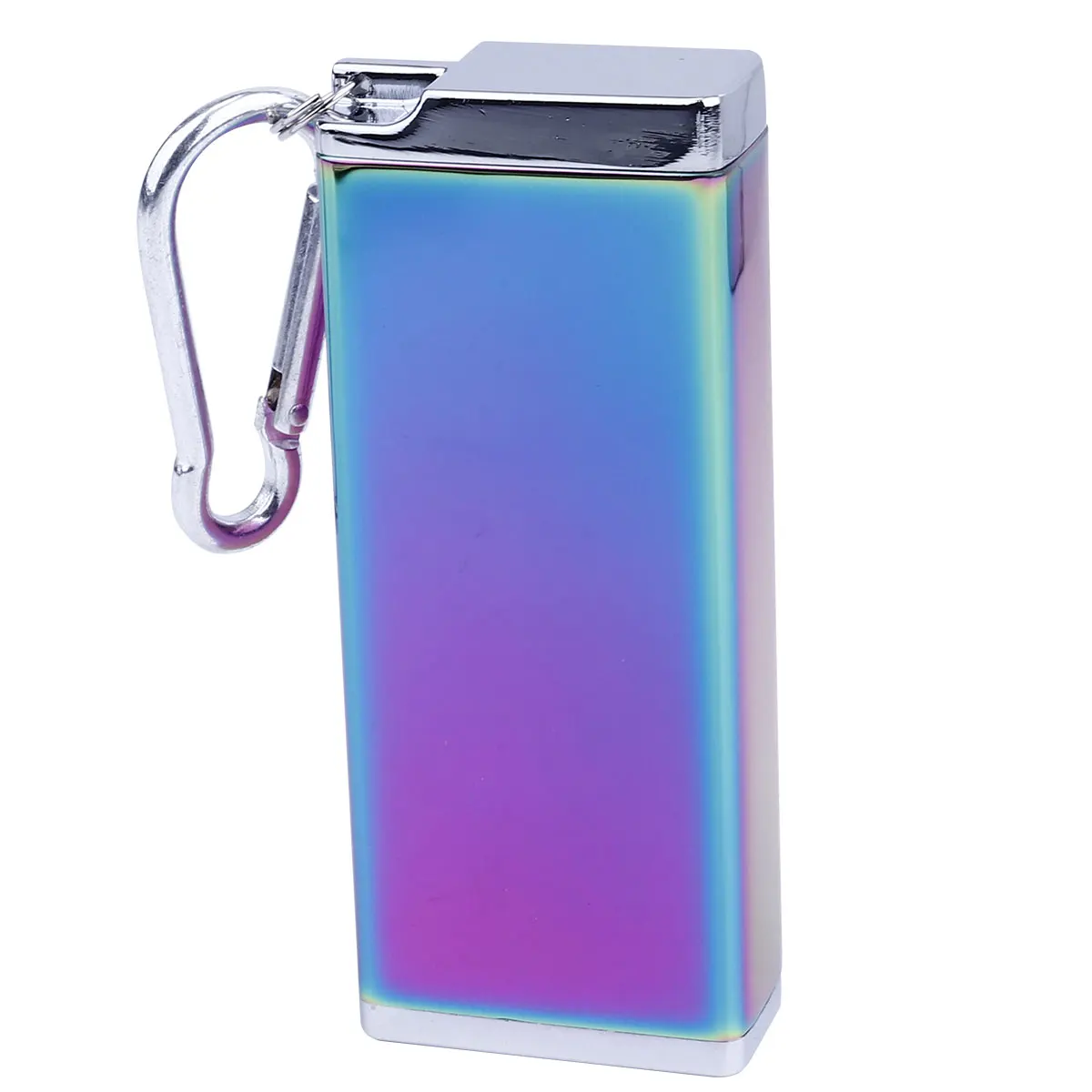 

1pc Portable Ashtray Zinc Alloy Cigarette Holder Key Chain Waterproof Travel Home Office Use Creative Ash Tray For Car Outdoor