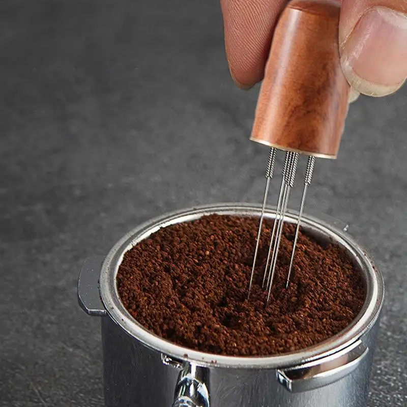 Agitador Espresso De Aço Inoxidável, Distribuidor Tipo Agulha, Agitando Ferramenta