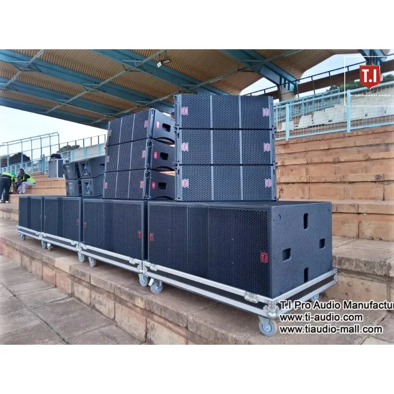 Dual 10 Inch Two-Way Waterproof Passive Line Array Speaker, High End Powerful Audio Gear for Outdoor Stage Live Sound Projects - view 5