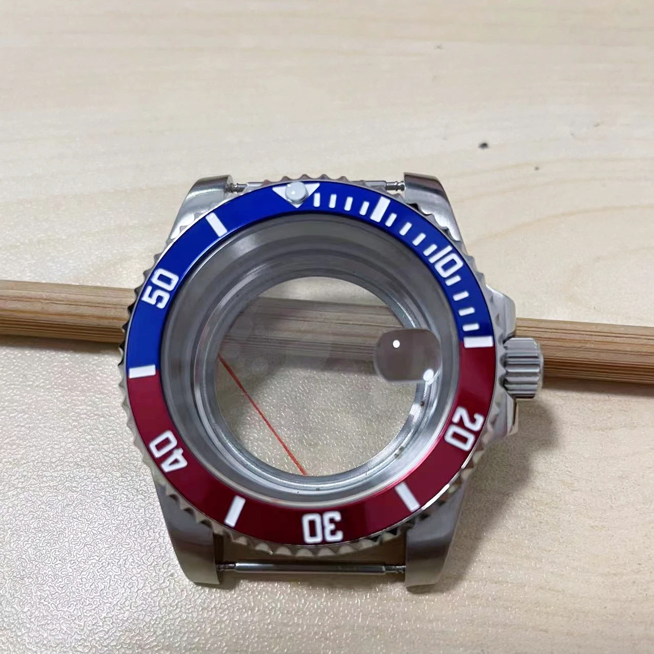 メンズステンレススチール腕時計ケース,40mm,nh35/nh36ムーブメント用,透明ケース,修理部品