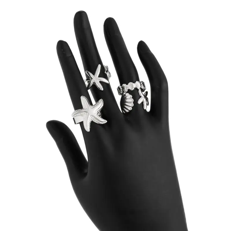 Unisex Stainless Steel Irregular Multi-Layer Ring