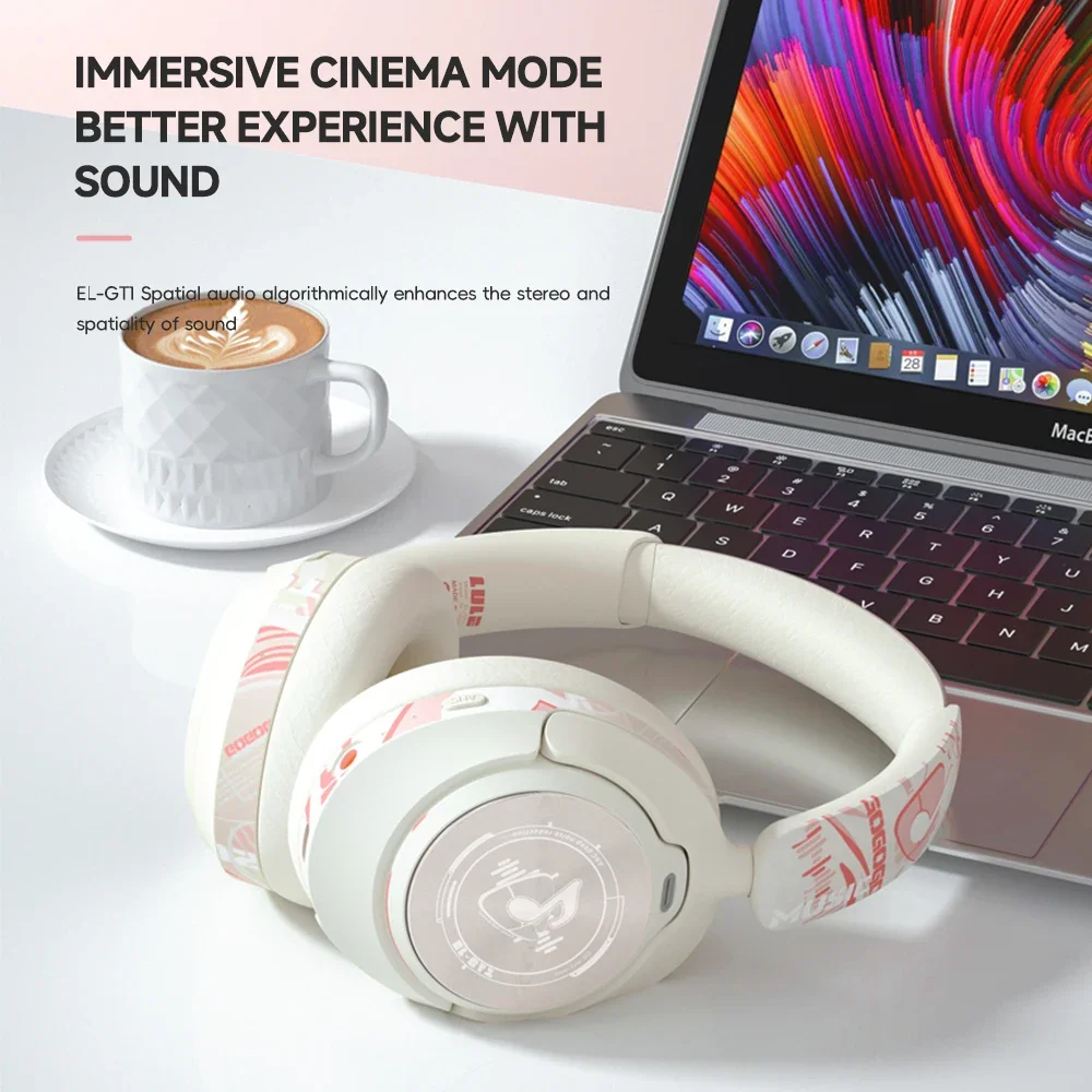 

2025 Fashion ANC Hybrid Active Noise Cancelling Wireless Bluetooth 5.4 Headphones With Mic Over Ear Headset With Hifi Deep Bass