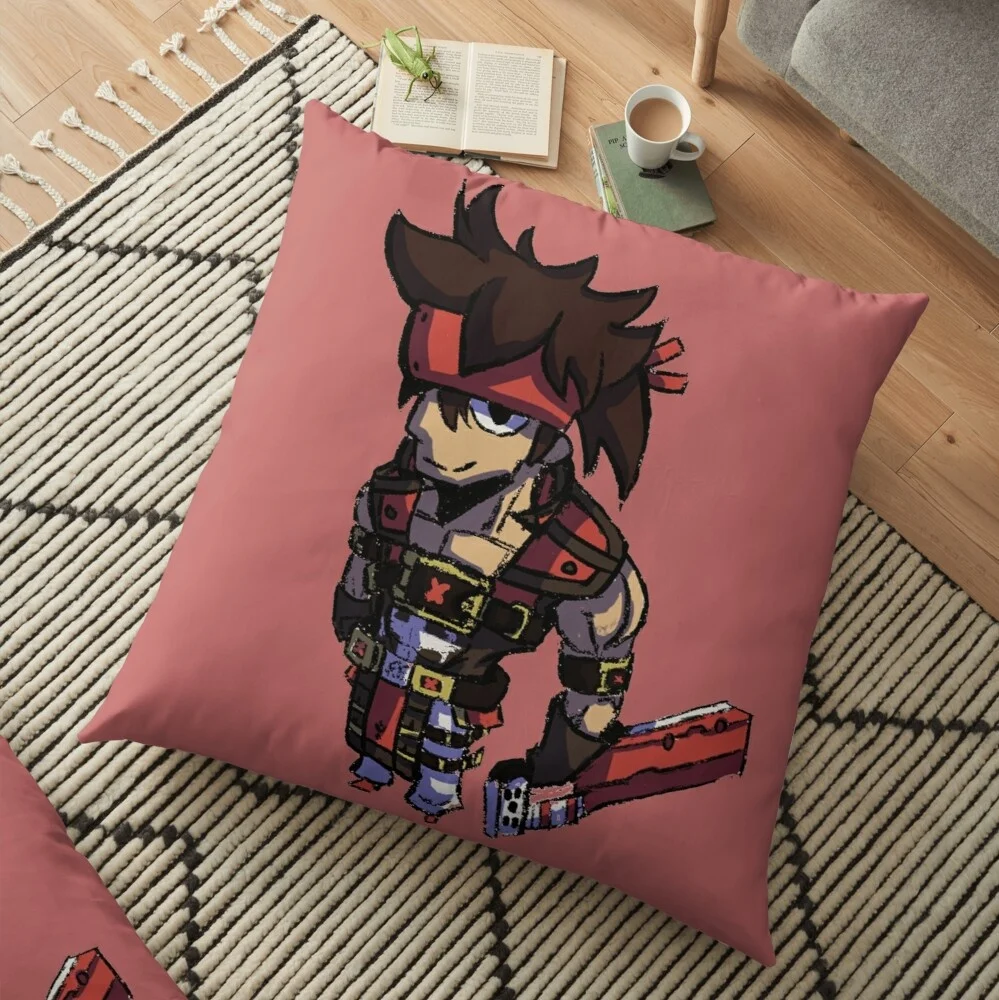 Guilty Gear Sol Badguy Merch Pillow Sofa Car Bed Sofa Pillow Case Bedroom Decoration Cushion Cover