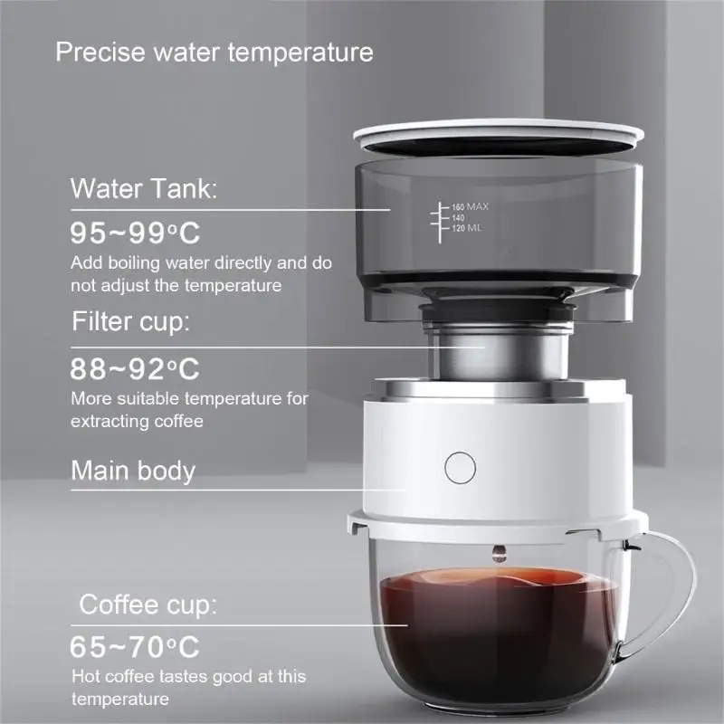 J1HF Automatic Hand Brewing Machine Drip Coffee Machine Suitable for Travel and Home