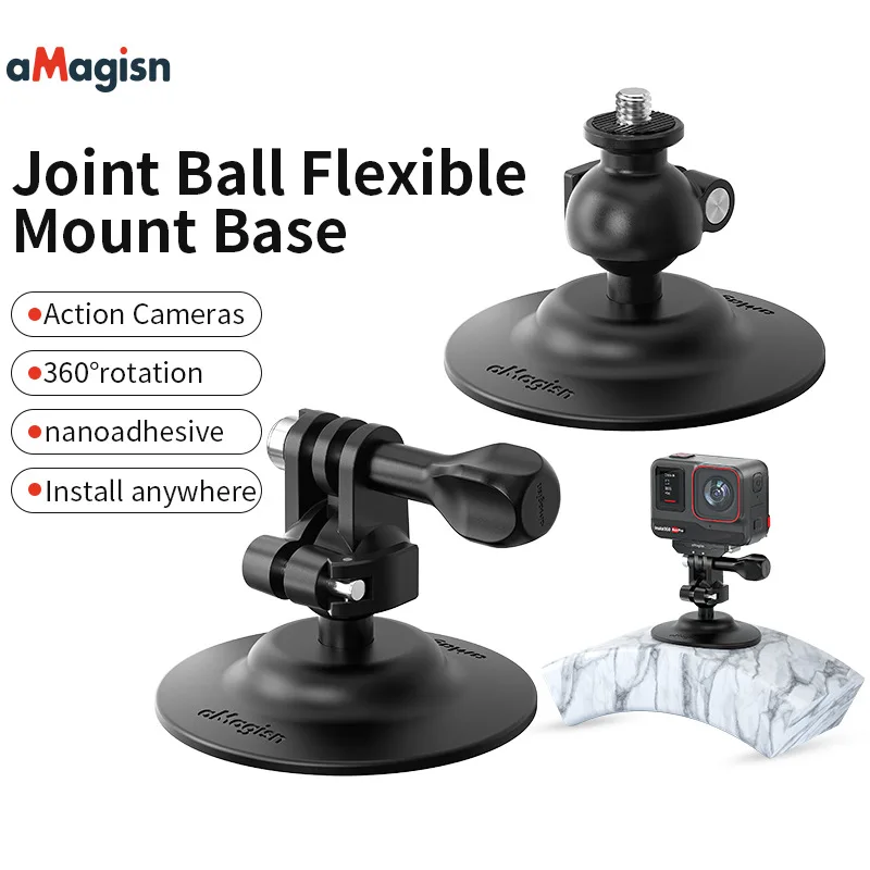 

Для AMagisn Magnetic 360° ° Крепление с шаровой головкой для камеры Insta360 DJI Gopro, кронштейн с загрузкой для Hero 13 AcePro2 X4 X5 Pocket 3
