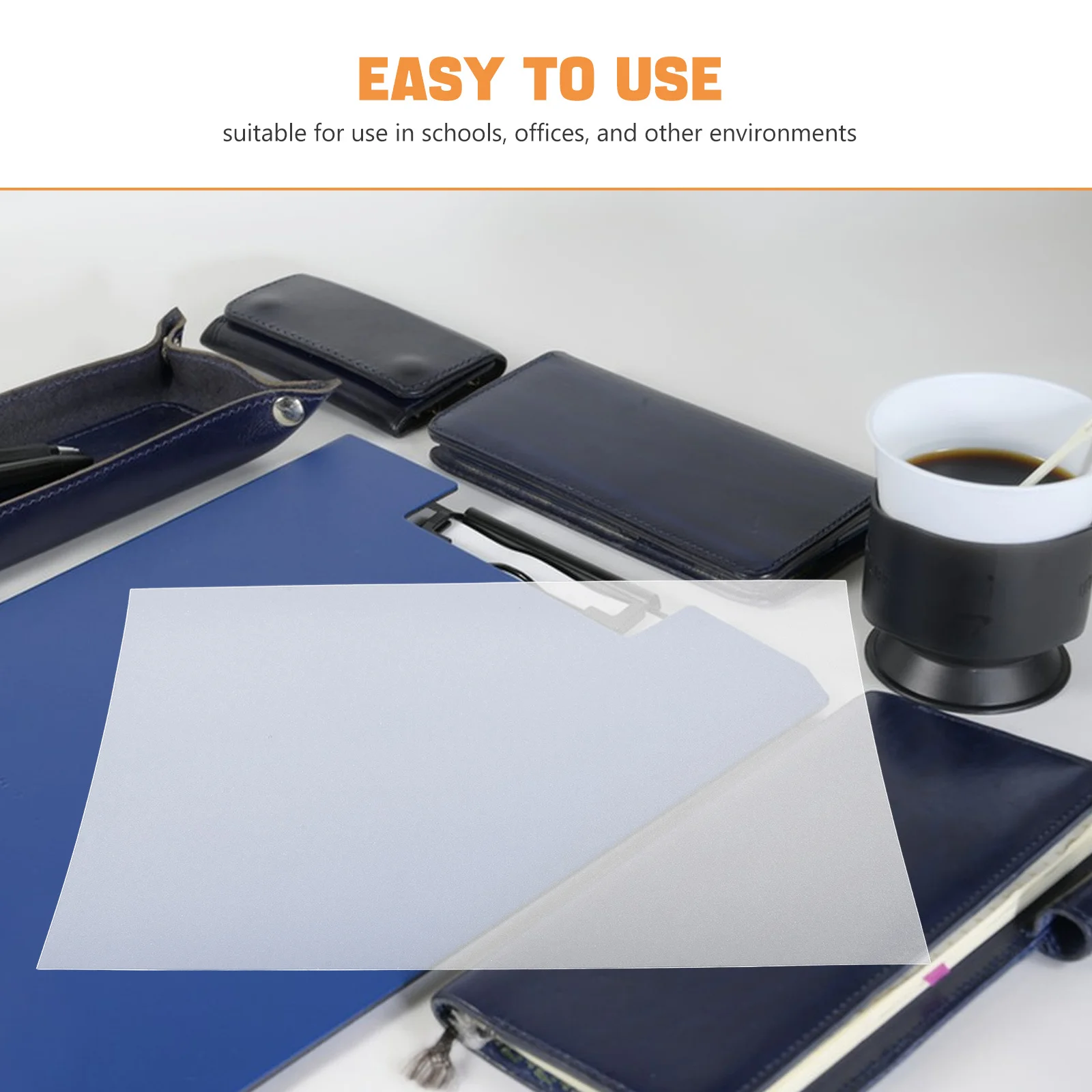 100 pezzi di protezione per raccoglitori in plastica trasparente opaca per notebook trasparente, leggera e flessibile per la copertura dell'organizzatore dell'ufficio scolastico allentata