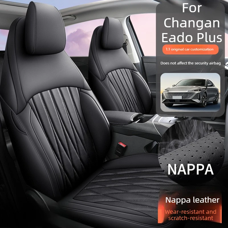 Custom Car Seat Covers 5 seats For Changan Eado Plus 2025 2026 New model leather Cushion Car Seat Cover Interior Accessories