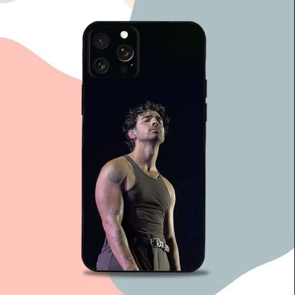 J-JoeS J-Jonas Singer  Phone Case For iPhone 15,13,16,12,11,17,14,Plus,Pro,Max,XS,XR,X,SE,Mini,Soft Silicone Black Cover