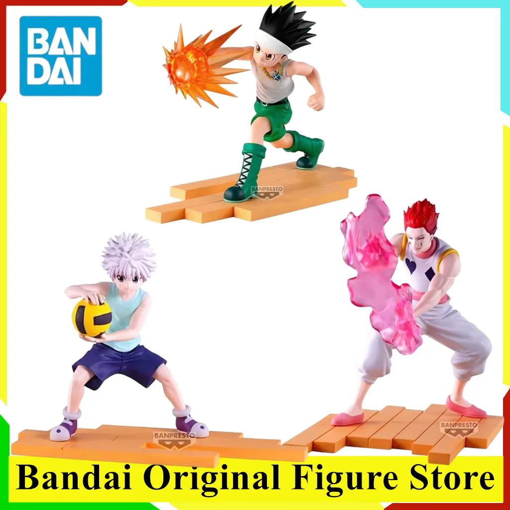 

Original BANDAI Hunter X Hunter Killua Zoldyck Hisoka Gon Freecss Anime Figure Toys Genuine BANPRESTO PVC Model Collection