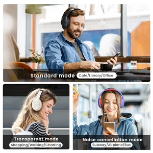 سماعات رأس لاسلكية HAYLOU S35 ANC ، فوق الأذن ، 42 ديسيبل ، سماعات ANC ، بلوتوث 5.2 ، مشغل ديناميكي 40 مم ، سماعات بطارية 60 ساعة ، 200 ريالا برازيليا - 20 ريالا برازيليا أعلى 8 مبيعات سماعة Haylou - رقم 5