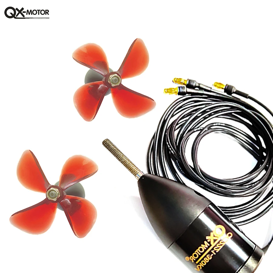 Underwater Thruster QX-MOTOR Waterproof Brushless Motor QC2221 380KV 550KV For Ship Model Toys