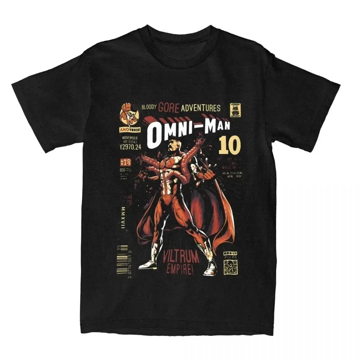 Top Invincible T-Shirt Cartoon Series Cotton Invincible Graphic Printing High-end Luxury Unisex Style Both of Men and Women