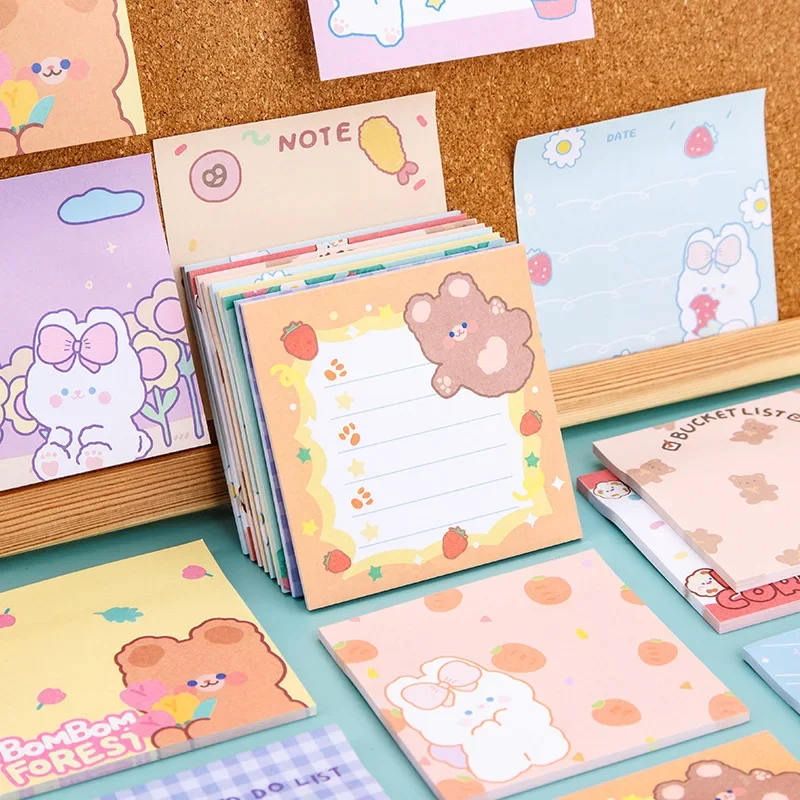 

Ins High-looking and Cute Girly Heart Sticky Note Sticky Note Book for Students To Stick To N Times Cute Stationary Supplies