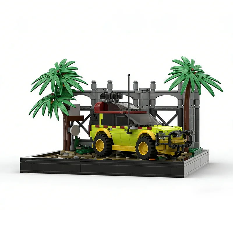 ตัวต่อ MOC City Champions ชุดไดโนเสาร์จูราสสิคพาร์คสุดยอด 379 ชิ้น ของขวัญคริสต์มาส ของเล่นสถาปัตยกรรมเพื่อการศึกษา