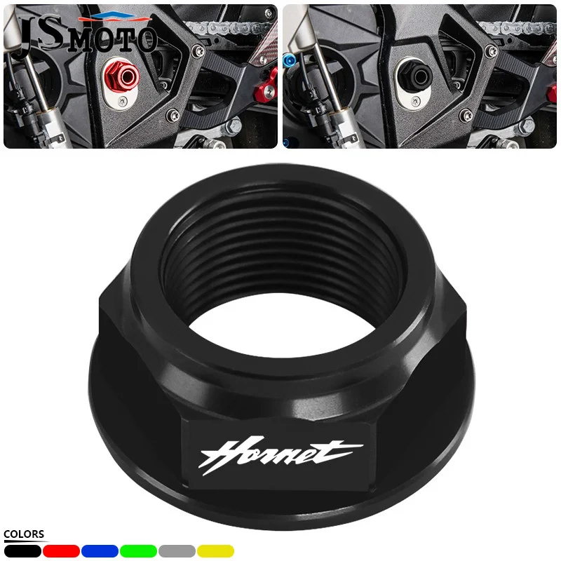 For CB650F CBR600F CB1000R CBR600RR horent600 cb650f Motorcycle CNC Swing Arm Pivot Shaft Nut Screw Bolt Pad