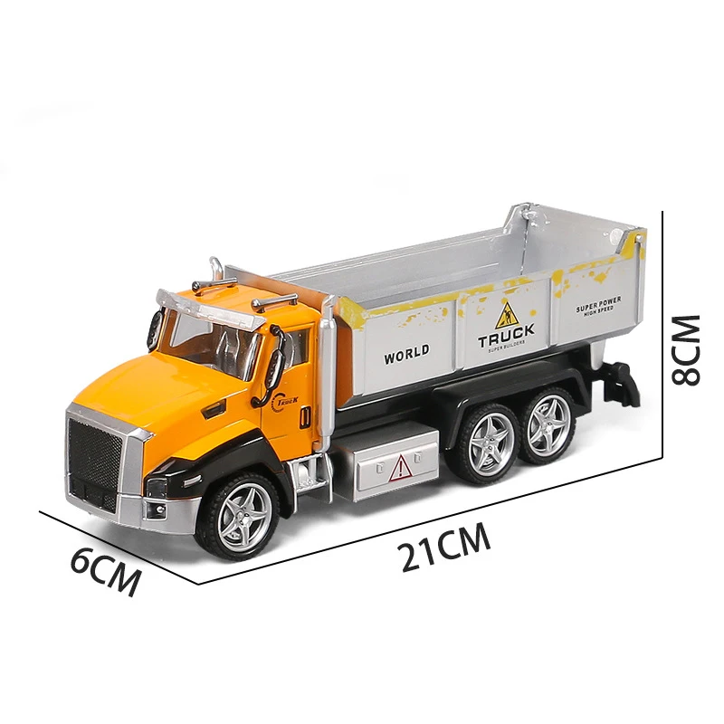 1:42 Toys Alloy Car Engineering Vehicle Model Excavation Mixer Diecast Kids Children Gift Collection Simulation Toys For Boys