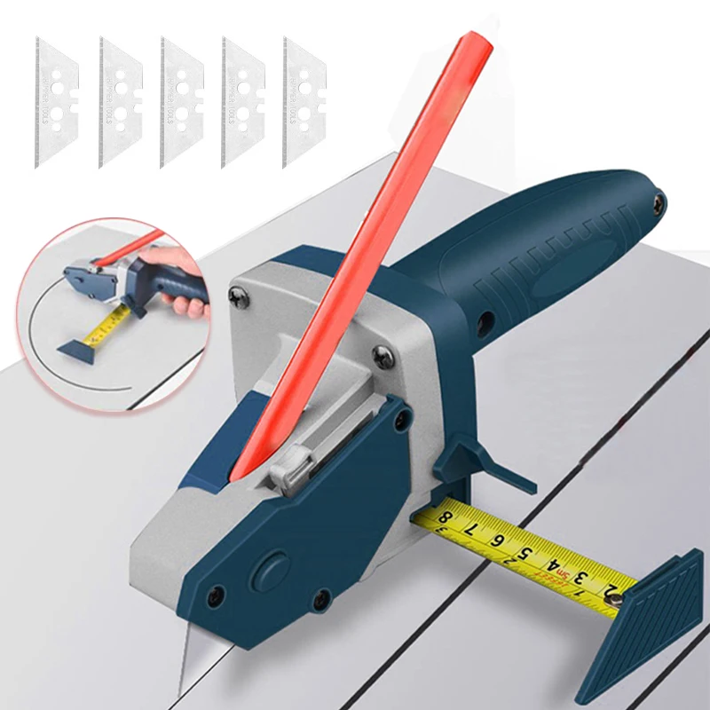 

Gypsum Board Cutter Set, Foam KT Board, Quick Cutting, Multifuction Knife, Line Circle Drawing, Woodworking Manual Tool