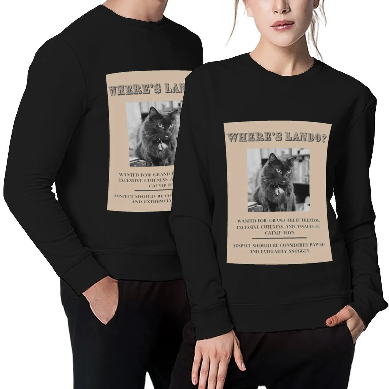 

Lando Wanted Poster Pullover autumn new products anime clothes clothes for men men's coat graphic sweatshirts