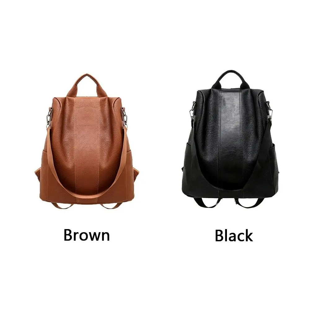 Ladies Rucksack Anti-theft Bag Womens Leather School Bag Backpack Handbag