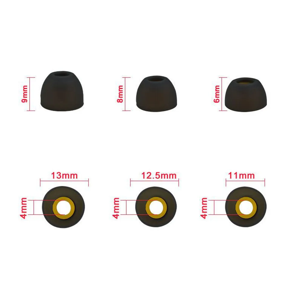 6pcs Earbuds Tips Earpieces for Realme Buds Q Air2 Neo wireless 2 neo Earphone Ear Buds Piece Tips Eartips Eargels Accessories