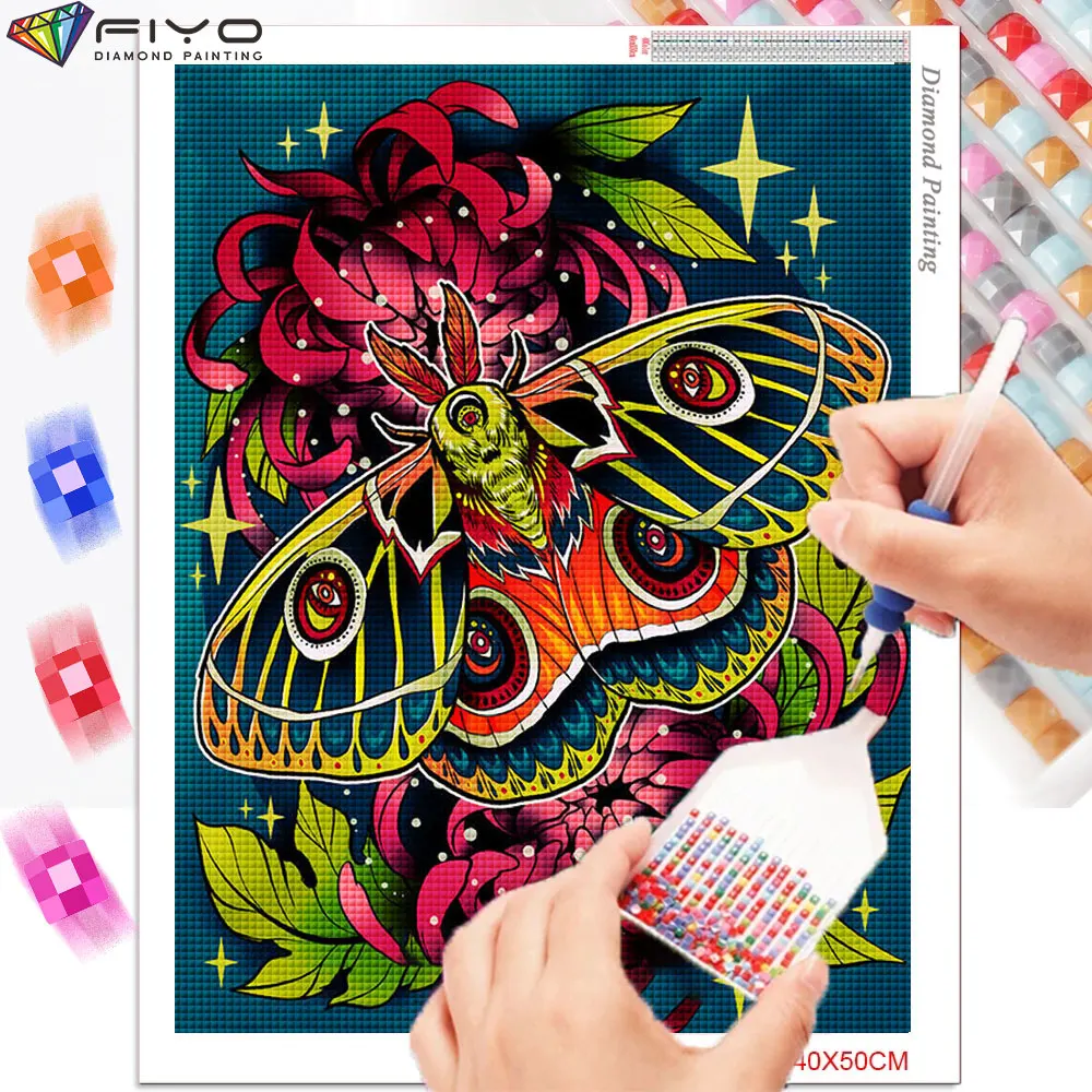 New Arrival Diamond Painting Animal Butterfly Full Diamond Embroidery Art 5d Mosaic Picture Cross Stitch Kits Home Decor Gift