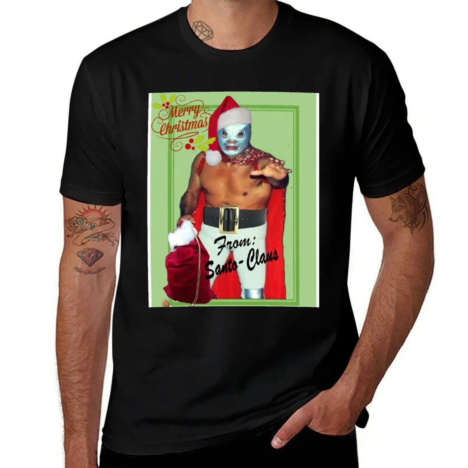 

Santo Claus T-Shirt cotton t shirt man t shirts designer T-Shirt