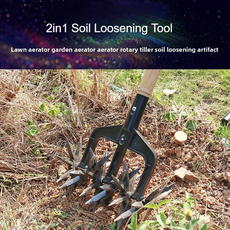 新しい土壌耕運機、芝生エアレーター、ガーデン土壌緩耕機、エアレーター、ロータリーティラー、土壌耕耘機