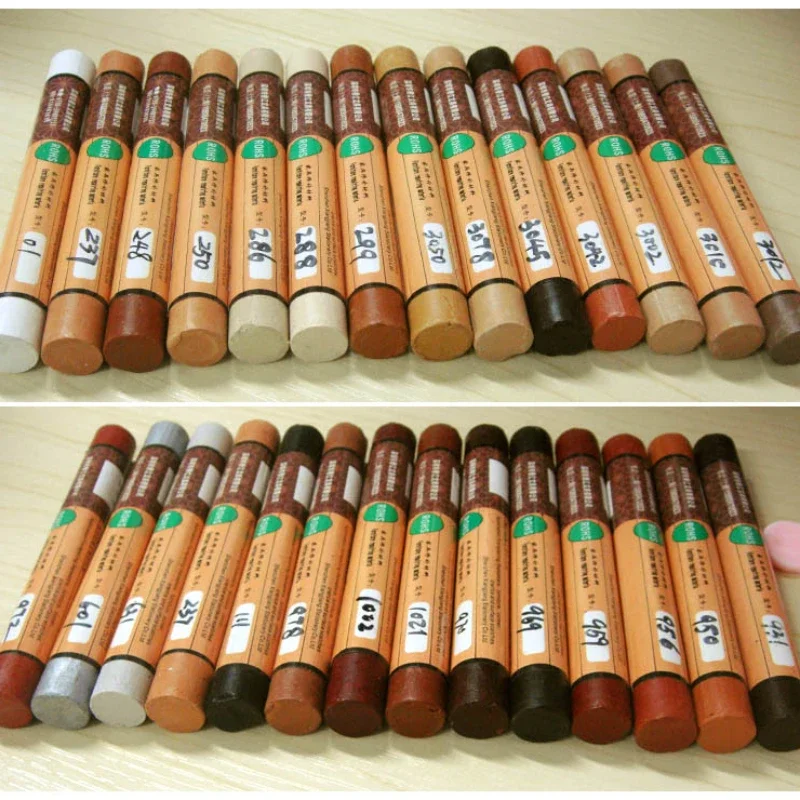 14pcs/set furniture paint floor repair floor wax crayon scratch patch paint pen wood composite repair materials