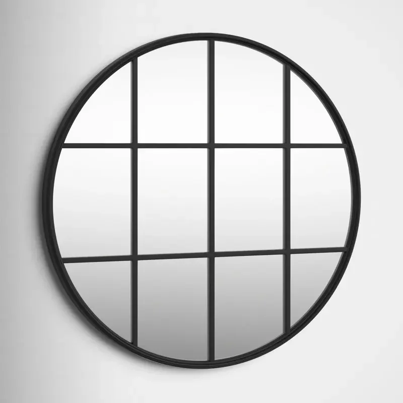 Metal wall mounted minimalist and creative decorative mirror