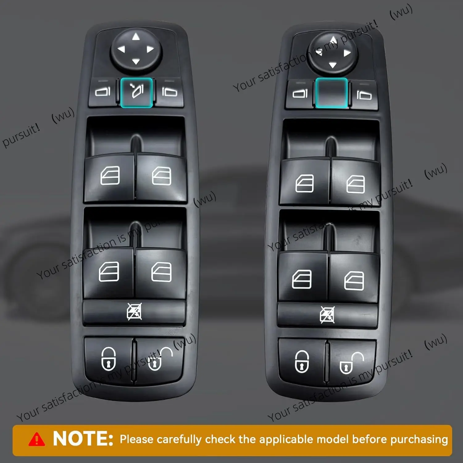 Suitable for Mercedes-Benz W169 Class A/W245 Class B, A1698206710 Master control window switch with electric folding function