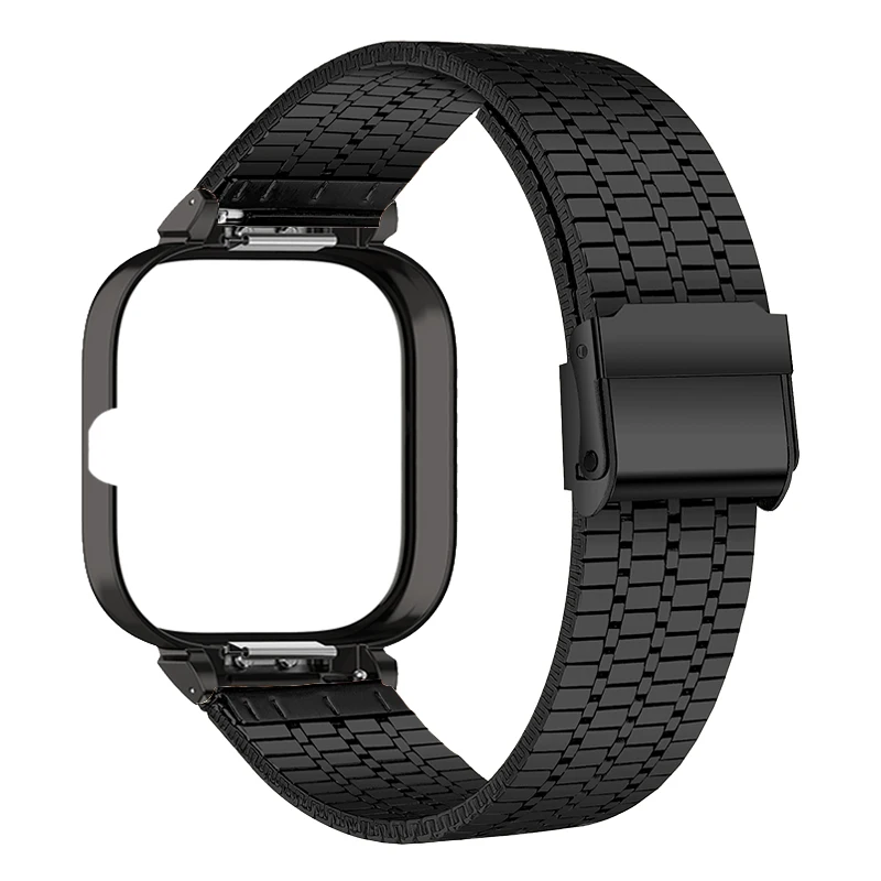 For Xiaomi Redmi Watch 4 Smart Watch Metal Strap Case Protector For Redmi Watch4 Bracelet Watchband Stainless Steel Cover Frame