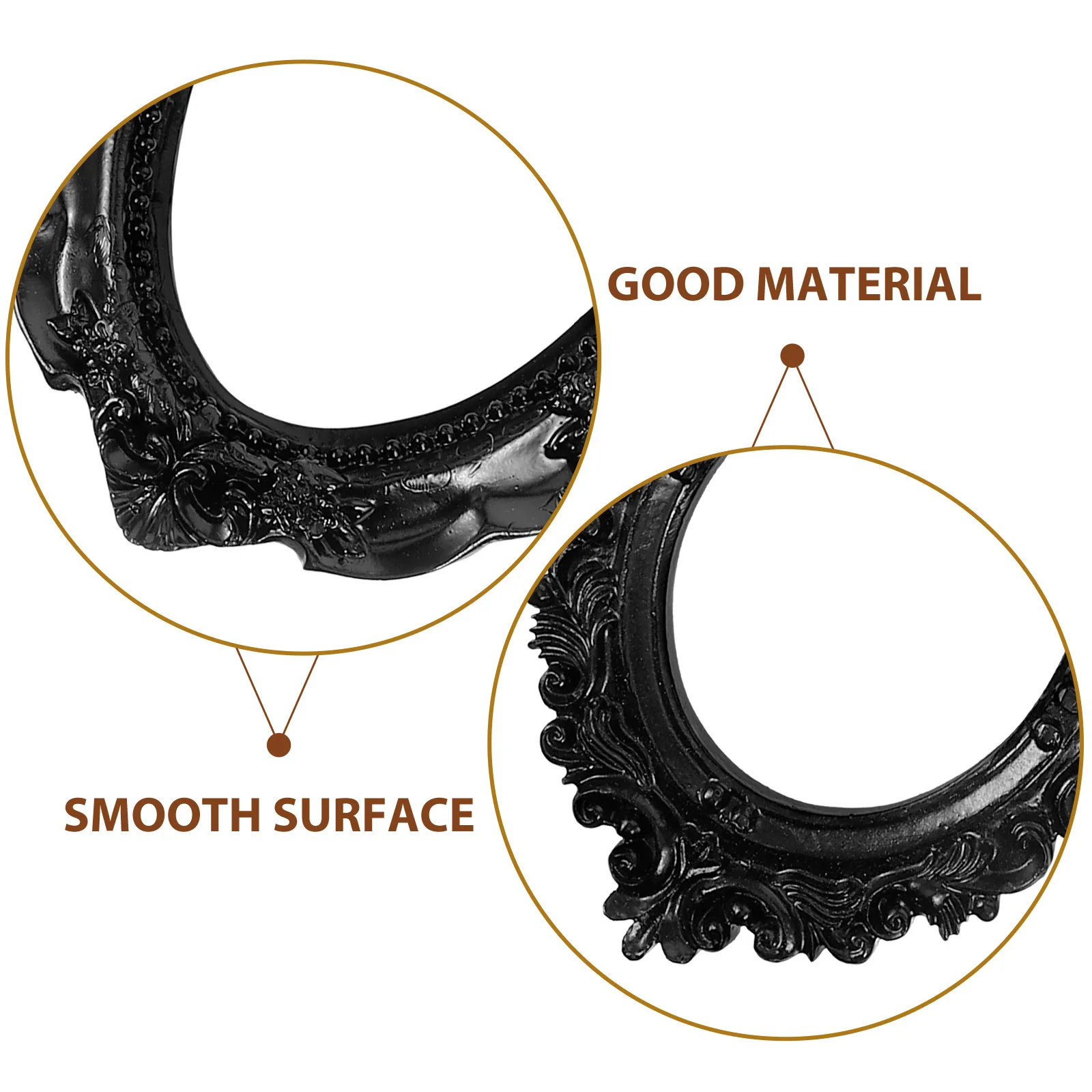 

4pcs Small Vintage Resin Photo Picture Decorative Desktop For Home Office Bedroom Hollow Jewelry Showcase Retro Frame