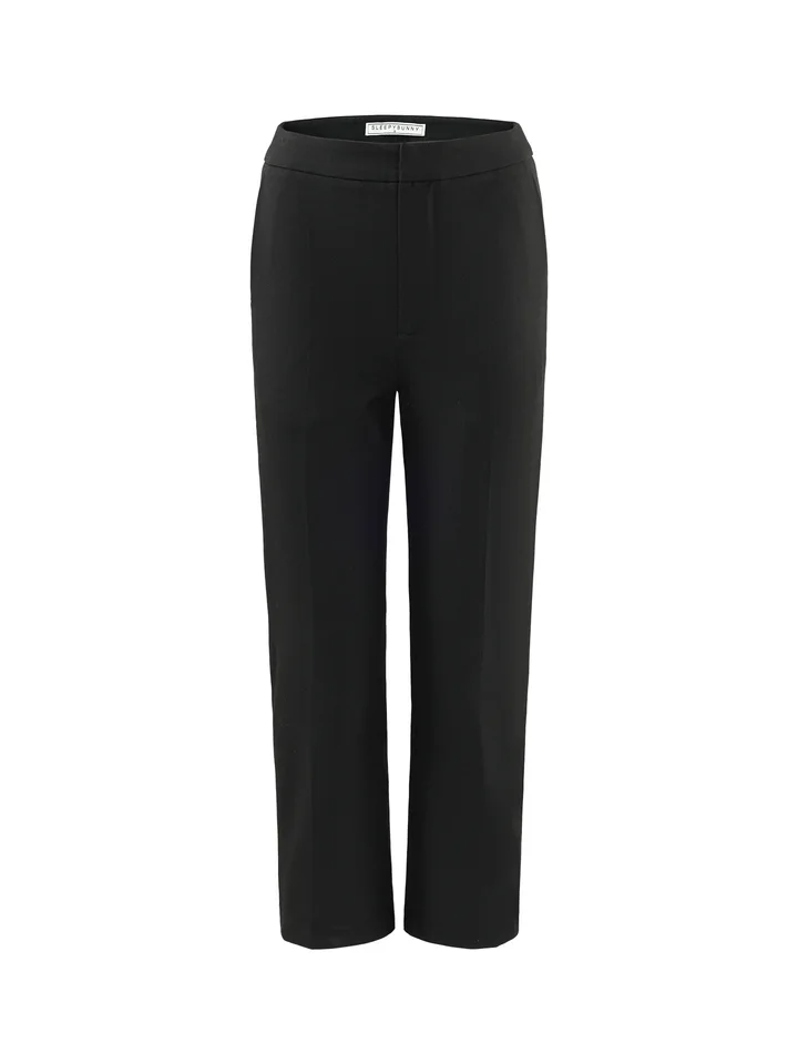 Elegant Black Cigarette Pants High Waist Cropped Trousers Summer Office  Slim Fit Ankle Length Pants Women Casual Work Fashion