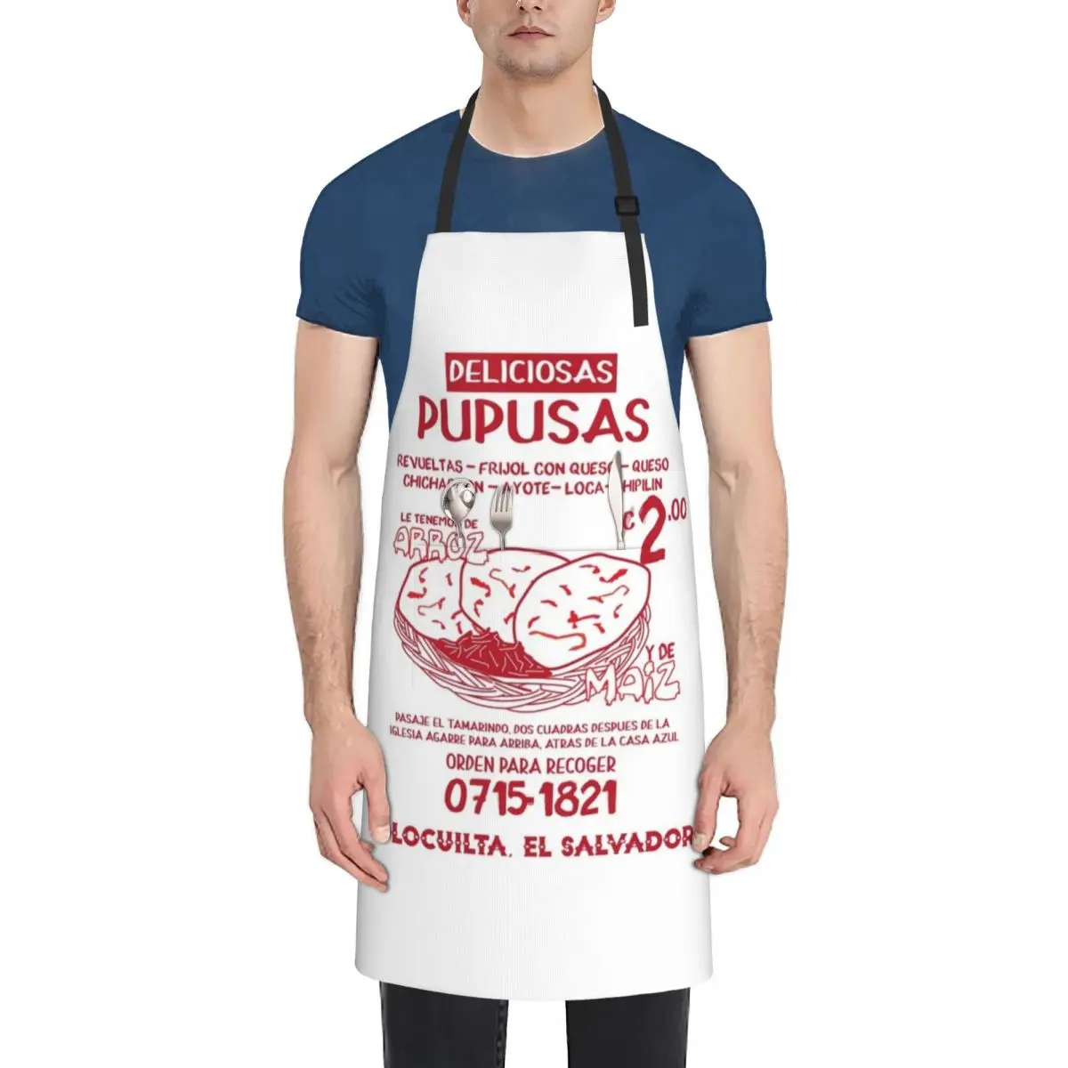 

Pupusas El Salvador Vintage Apron Chef Uniform Korean Kitchen Apron