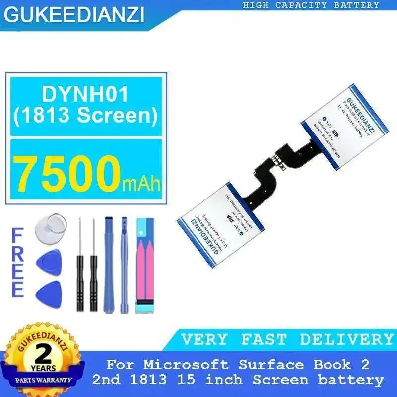 

Reliable Power Supply High-Efficiency 7500Mah For Microsoft Surface Book 2 2Nd 1813 15 Inch Screen Battery DYNH01 Tablet