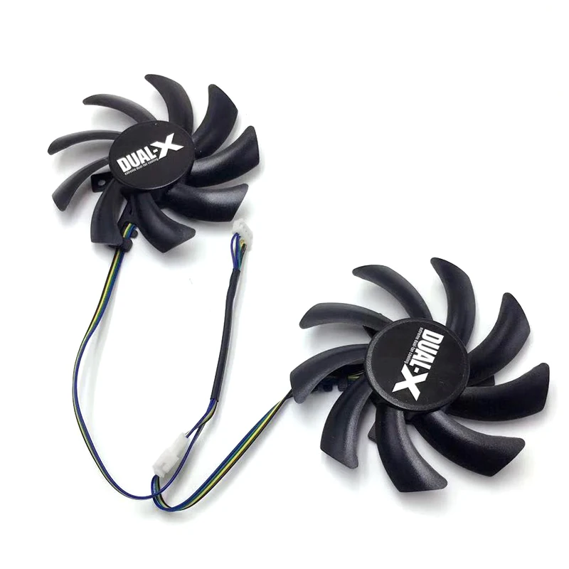 Cooling Fans 85mm FD7010H12S FDC10H12S9-C 4PIN  Dual Cooler Fan Replace For Sapphire R9 270X 280X HD7870 HD7950 HD6850