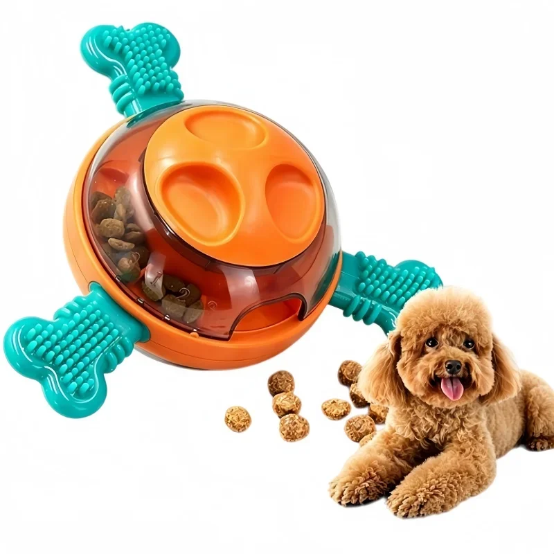 Tumbler Pet Leak Food Toy Dog Molar Cleaning Teeth Bite Resistant Educational Interactive Boredom Relief Tool for Dogs Toys Ball