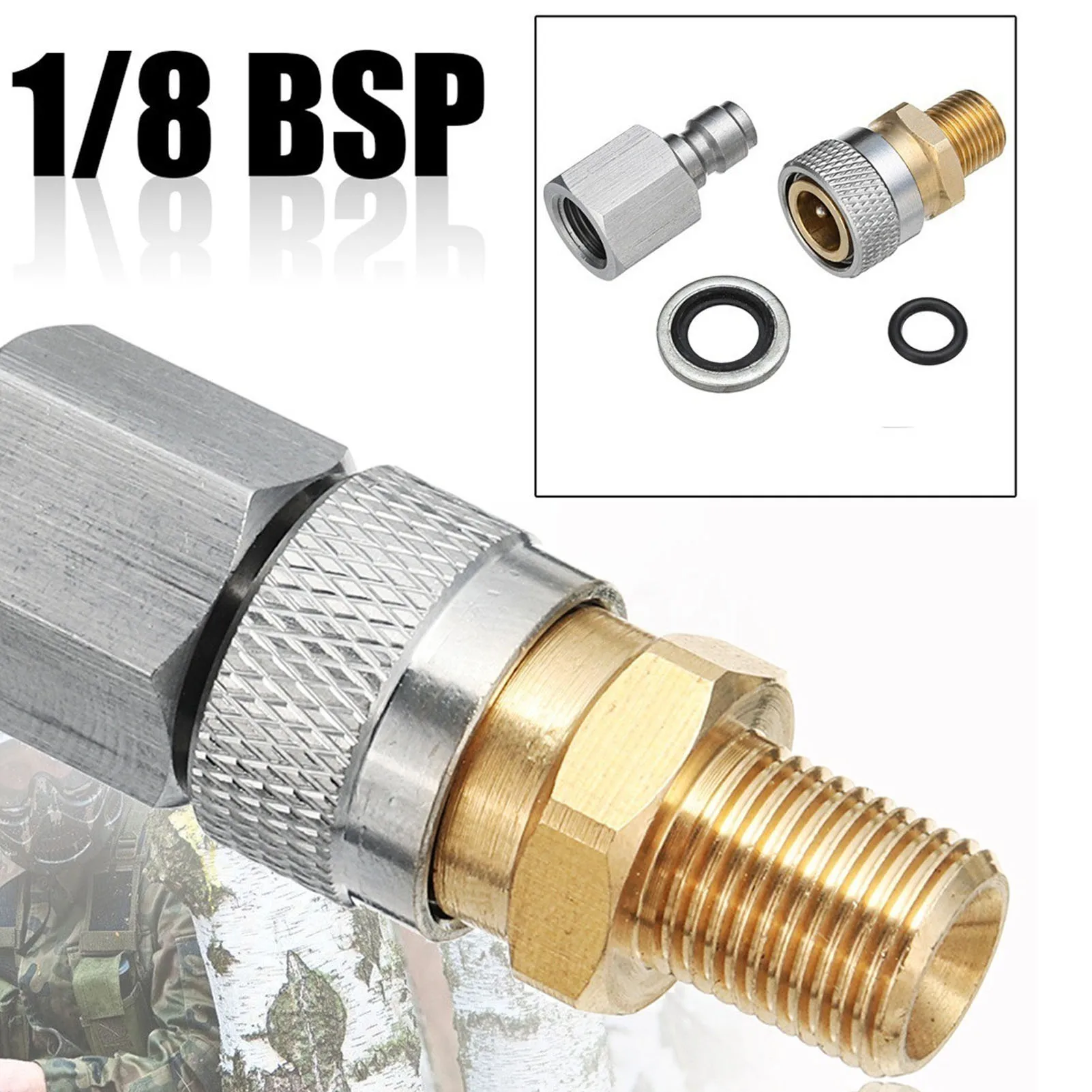 

Розетка BSPP, быстроразъемный разъем 1/8 BSPP, быстроразъемное устройство для зарядки, гнездовая муфта, аксессуары