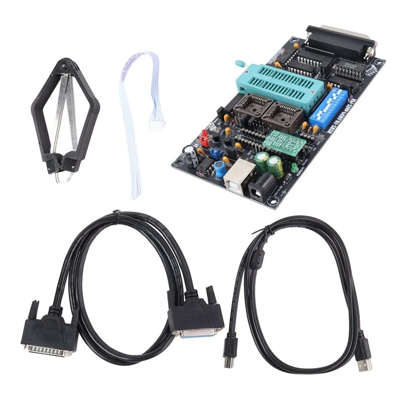 SQPP-New SPI 25Xx PCB5.0T-2021 Willem EPROM Programmer, BIOS009 PIC,Support 0.98D12,Promotion Clip PLCC32+SOIC 8 Pin Adapter